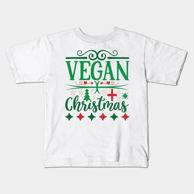 Vegan Christmas 2023, Vegan Christmas Gifts Kids T-Shirt by KindWanderer